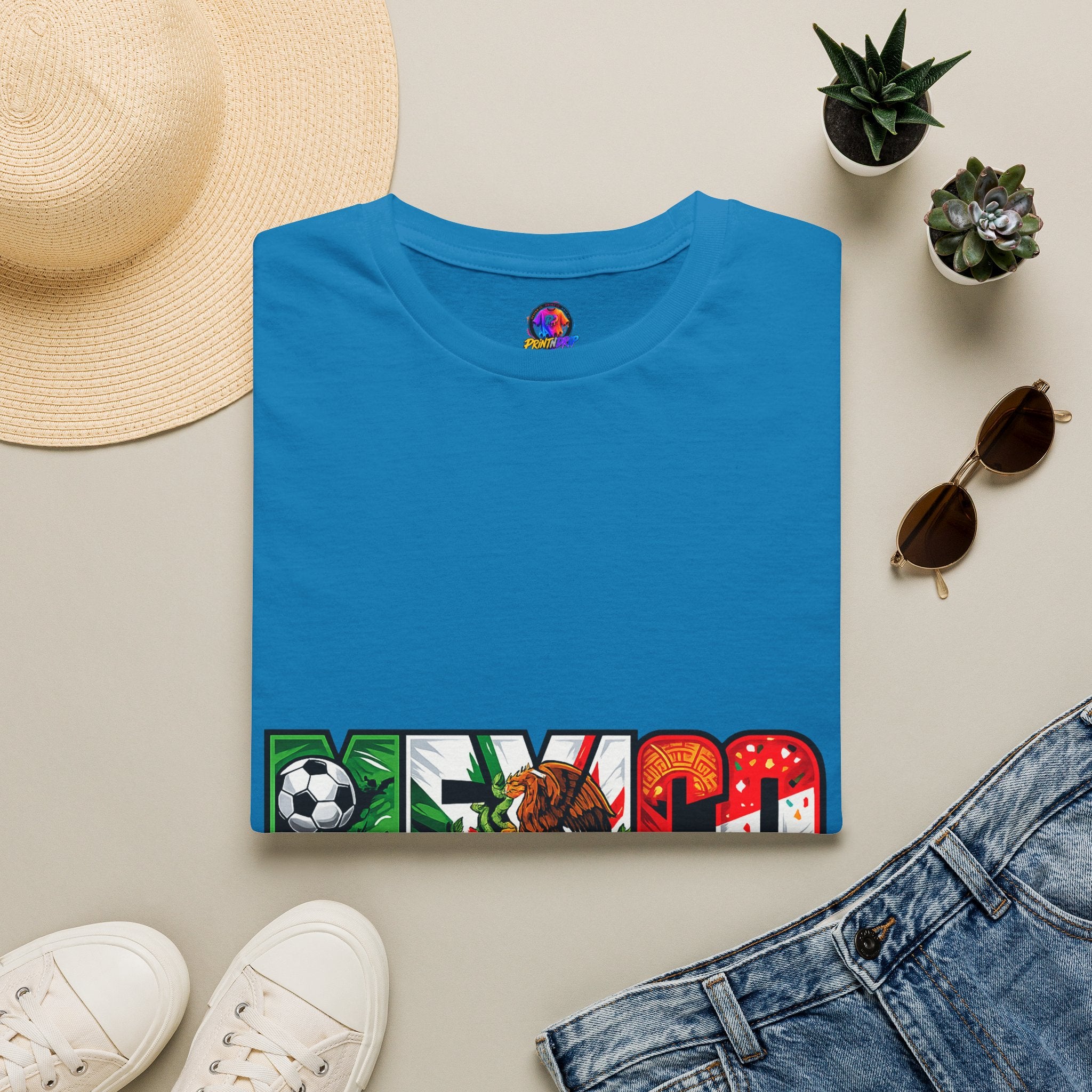 Mexico Soccer T-Shirt — Mexican Flag Football Pride Tee