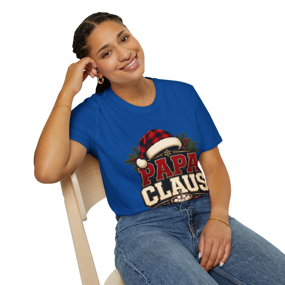 Papa Claus T-Shirt — Festive Holiday Dad Christmas Tee