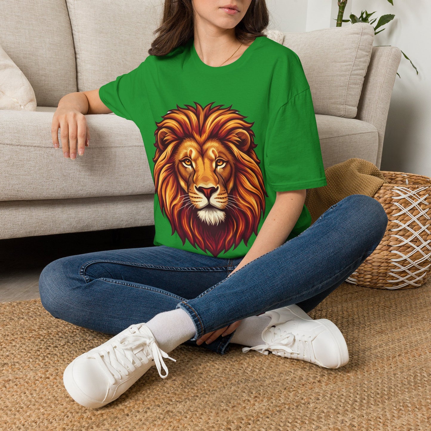 Lion Face T-Shirt — Majestic Lion Head Graphic Tee