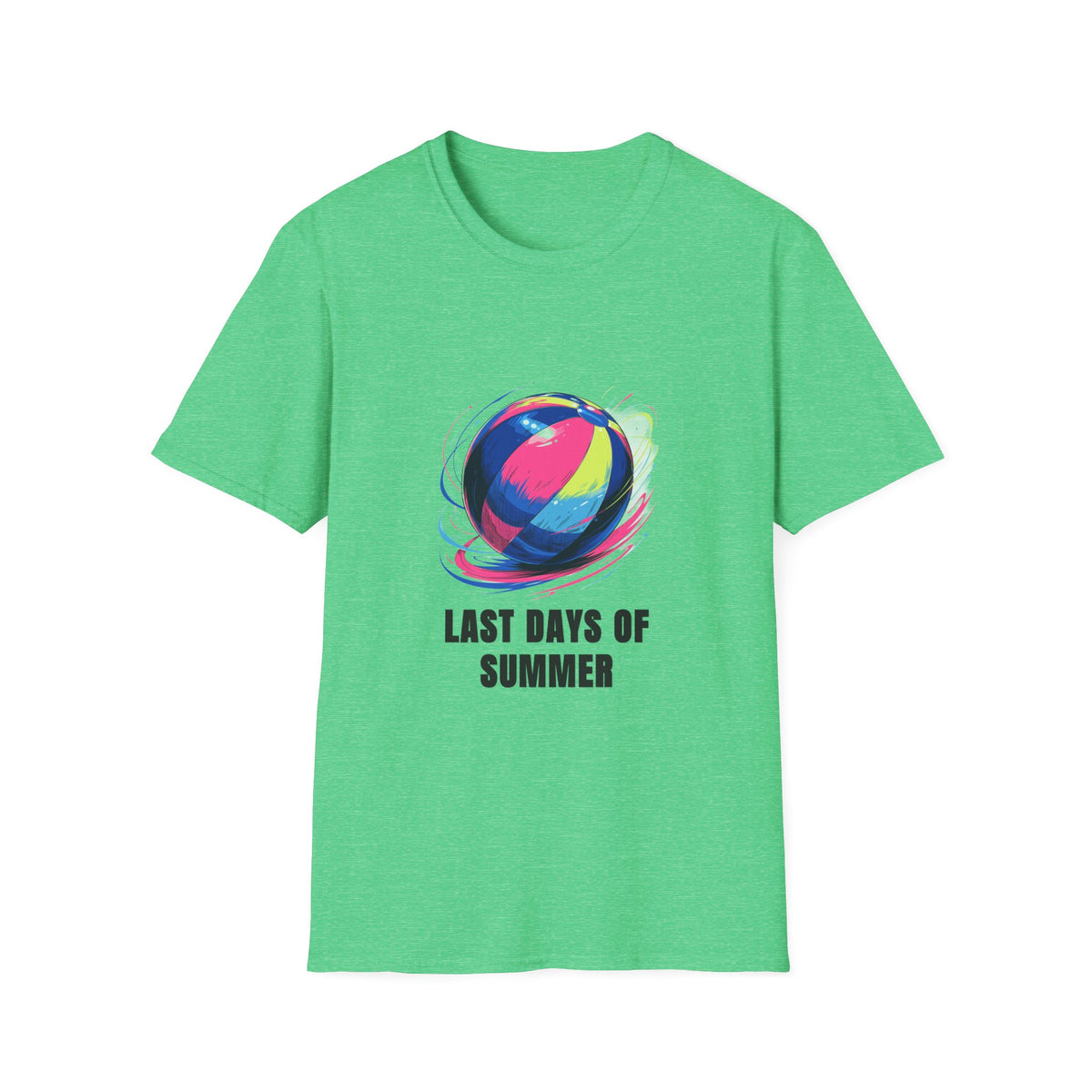 Last Days of Summer T-Shirt — Colorful Beach Ball Graphic Tee - Trending Now - August 2026