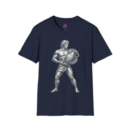 Aquarius Zodiac T-Shirt — Mythic Water Bearer Astrology Tee