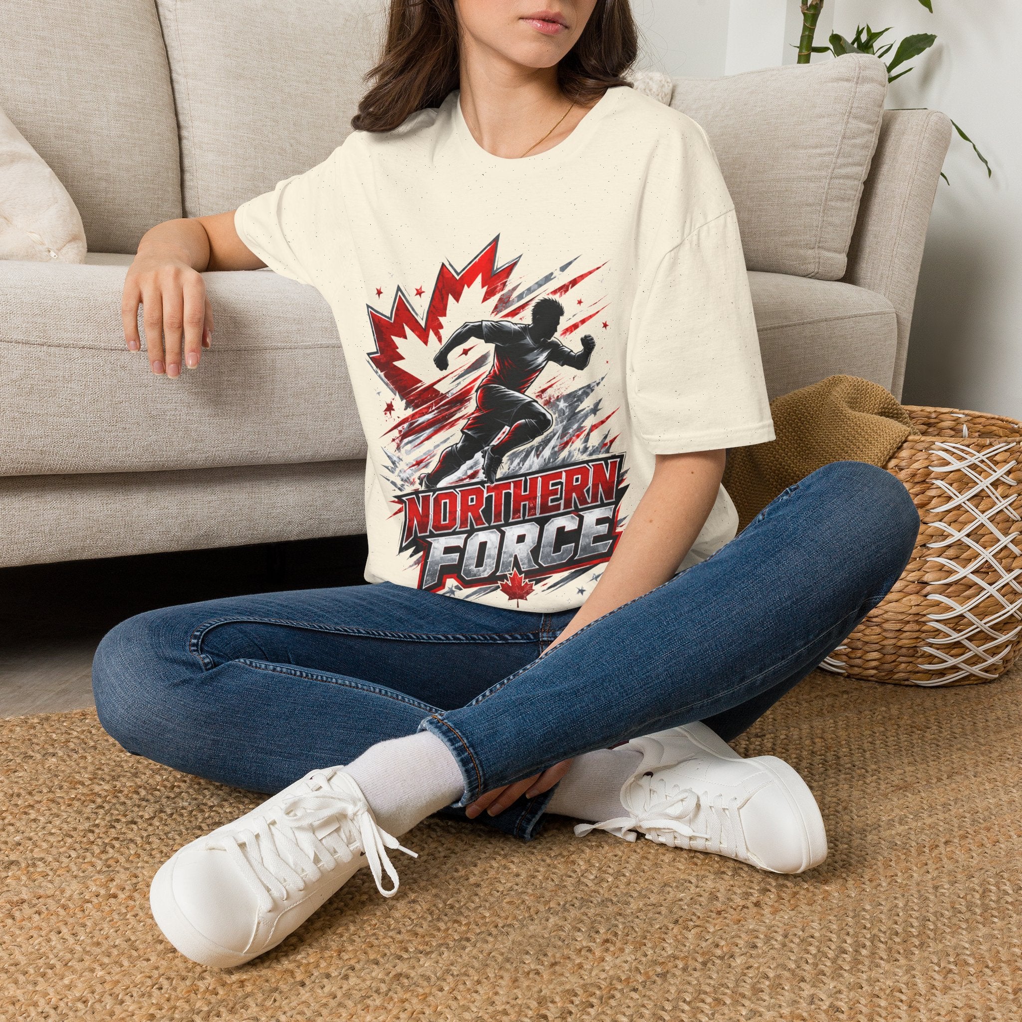 Canada Northern Force Running T‑Shirt — Canada Maple Runner Athletic Tee