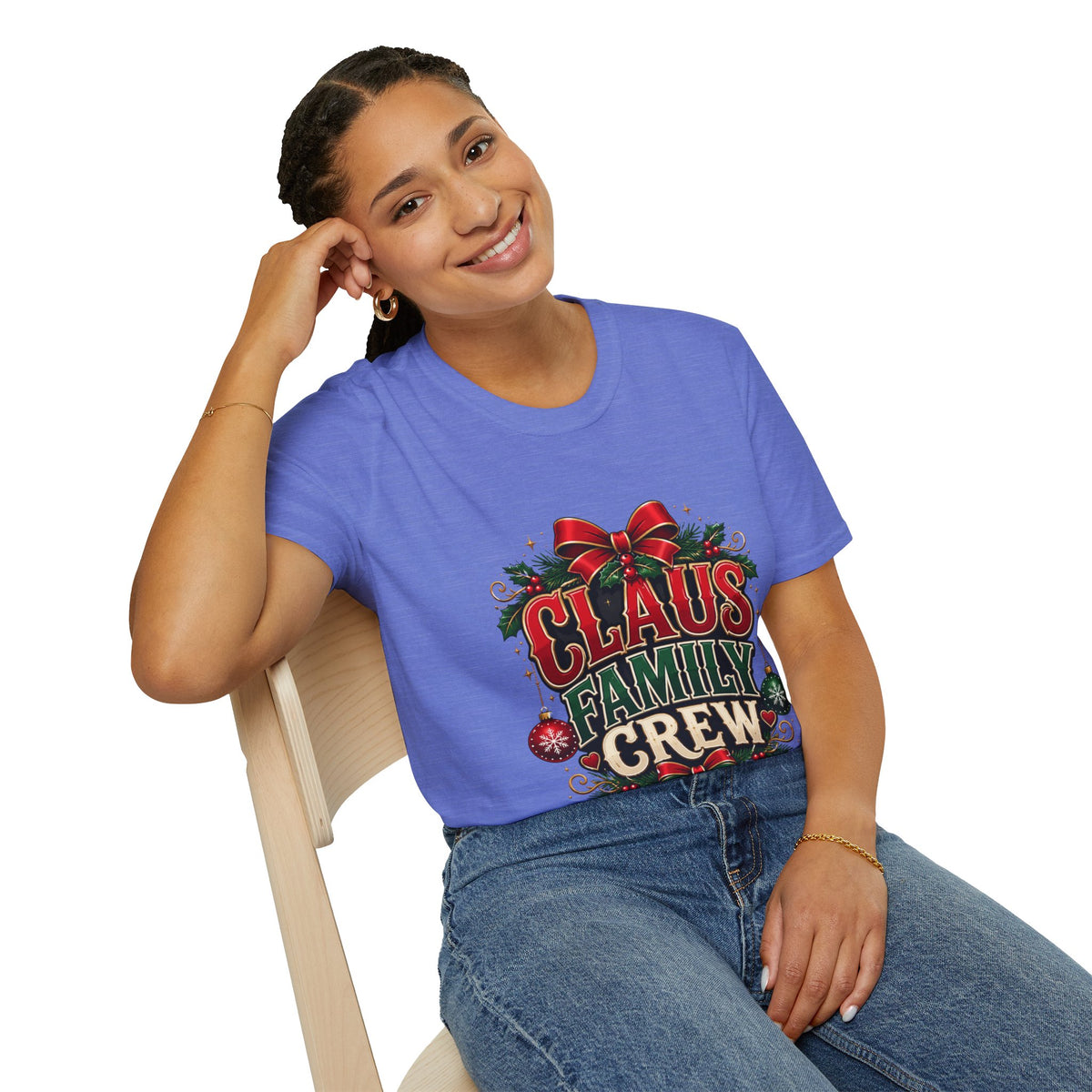 Claus Family Crew T-Shirt — Festive Christmas Holiday Tee