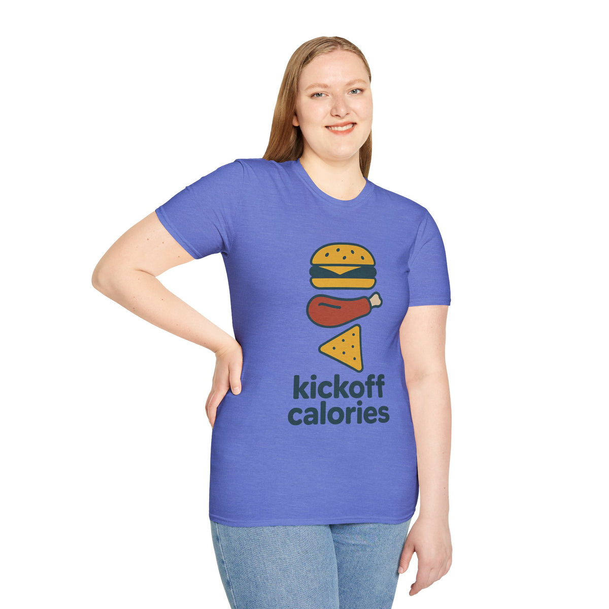 Funny 'Kick Off Calories' T-Shirt — Burger, Drumstick & Pizza Fitness Humor Tee - Trending Now - August 2026