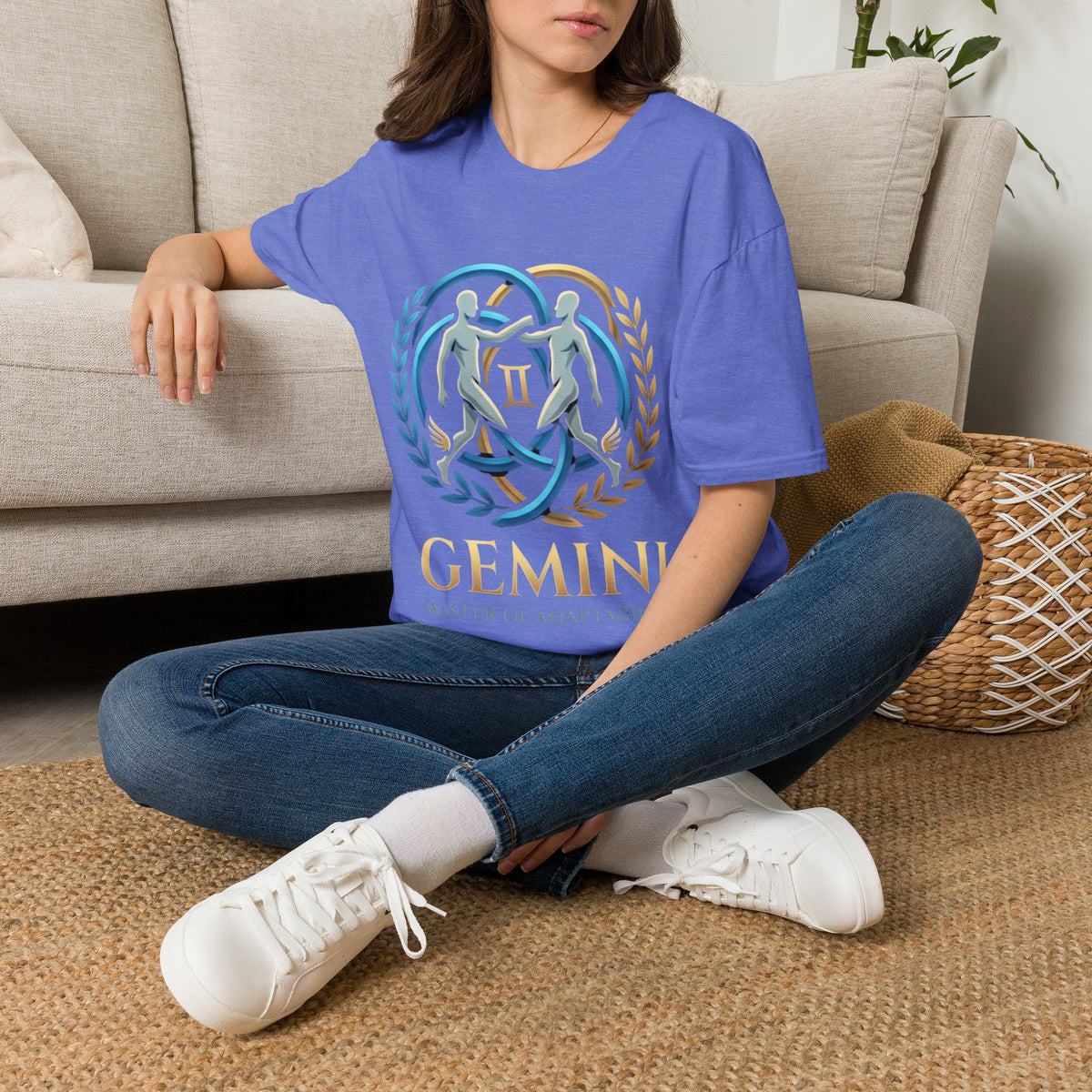 Gemini Zodiac T-Shirt — 'Gemini: Master of Adaptation' Astrological Graphic Tee