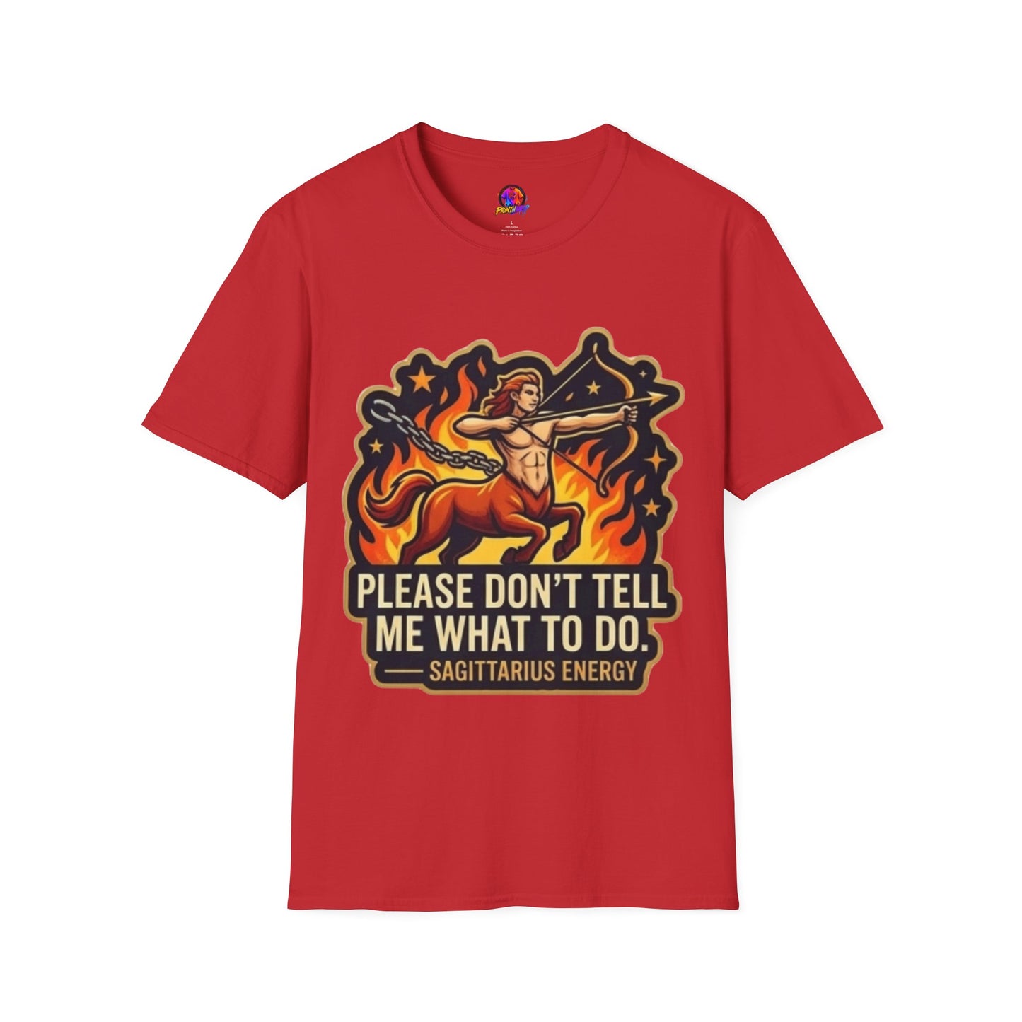 Sagittarius Archer T-Shirt — "Please Don't Tell Me What To Do" Zodiac Graphic