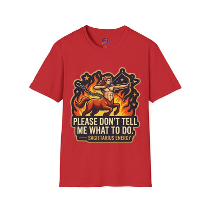 Sagittarius Archer T-Shirt — "Please Don't Tell Me What To Do" Zodiac Graphic