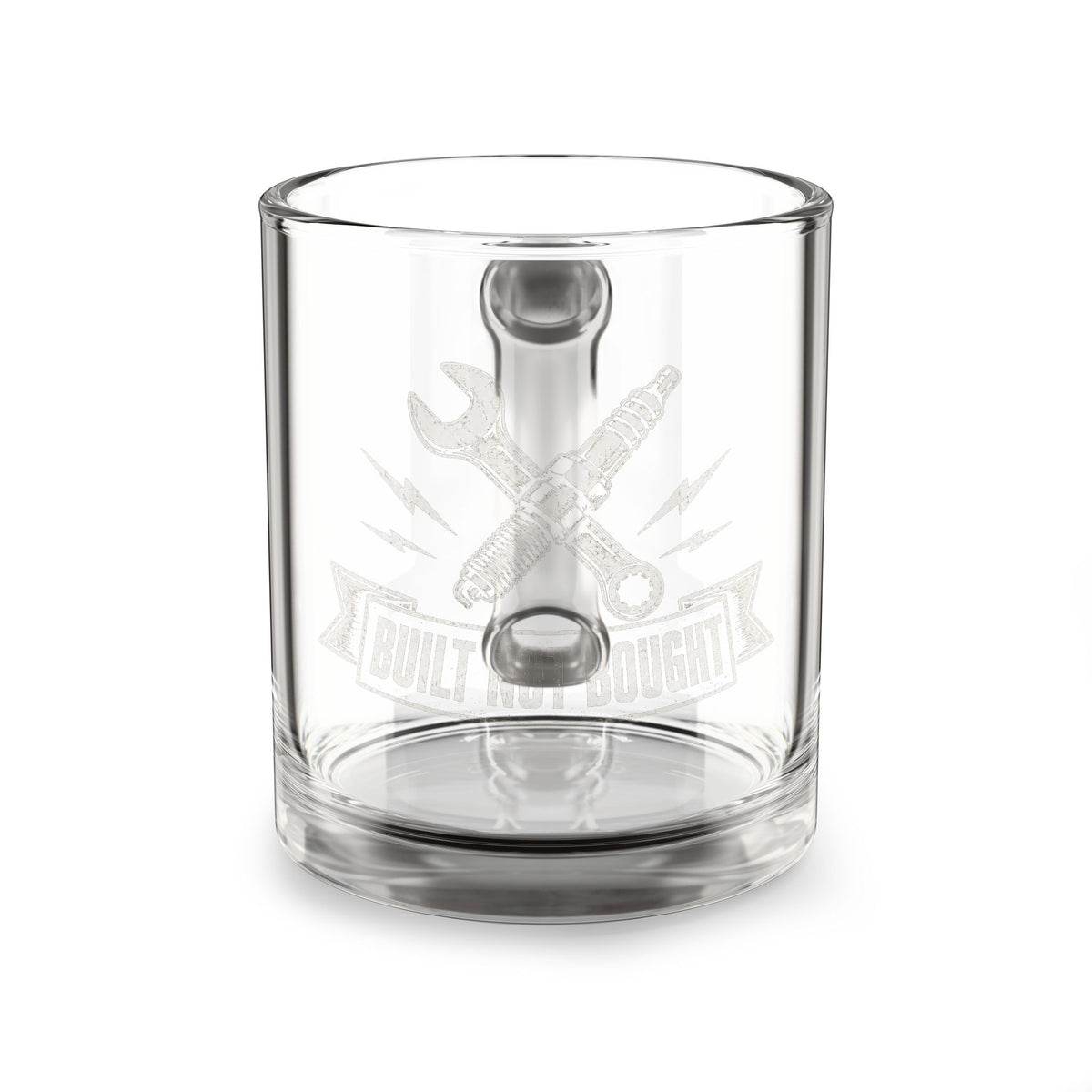 Glass Mug, 10oz Milo Bailey Dog Dad Mom Glass Mug, 10oz