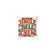 Christmas Jingle Bell Crew Holiday Pillow — Festive Christmas Decorative Throw Pillow