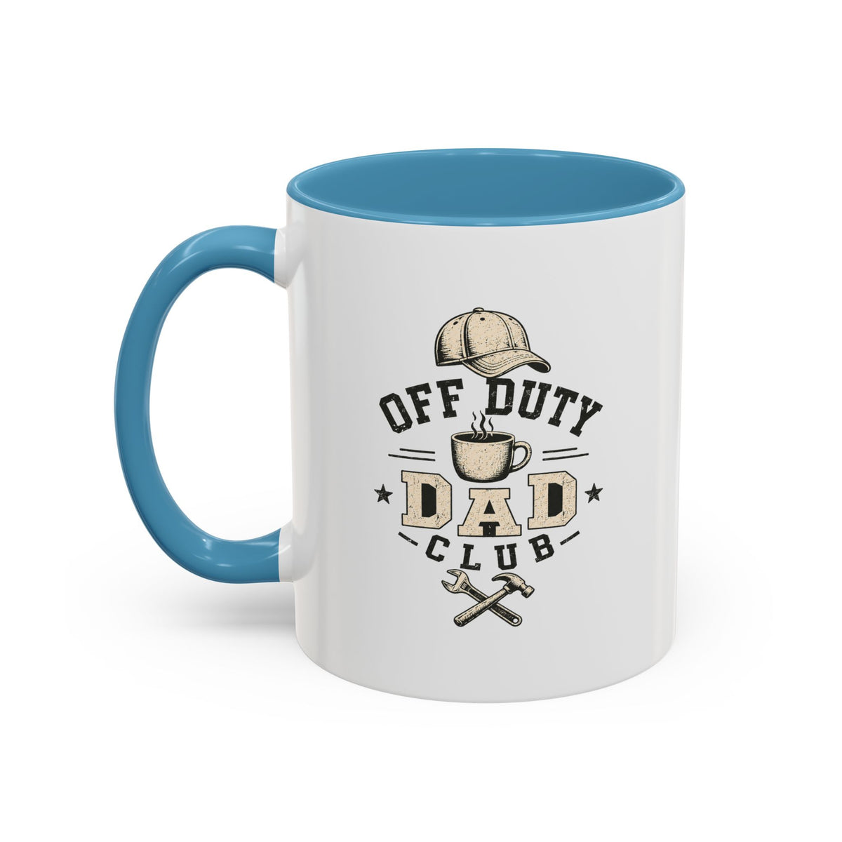 Milo Bailey Dog Dad Mom Off Duty Dad Club Coffee Mug — Funny Father’s Day Accent Mug