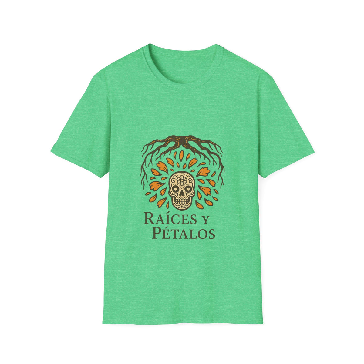 Raíces y Pétalos T-Shirt — Botanical Logo Tee - Trending Now - October 2026