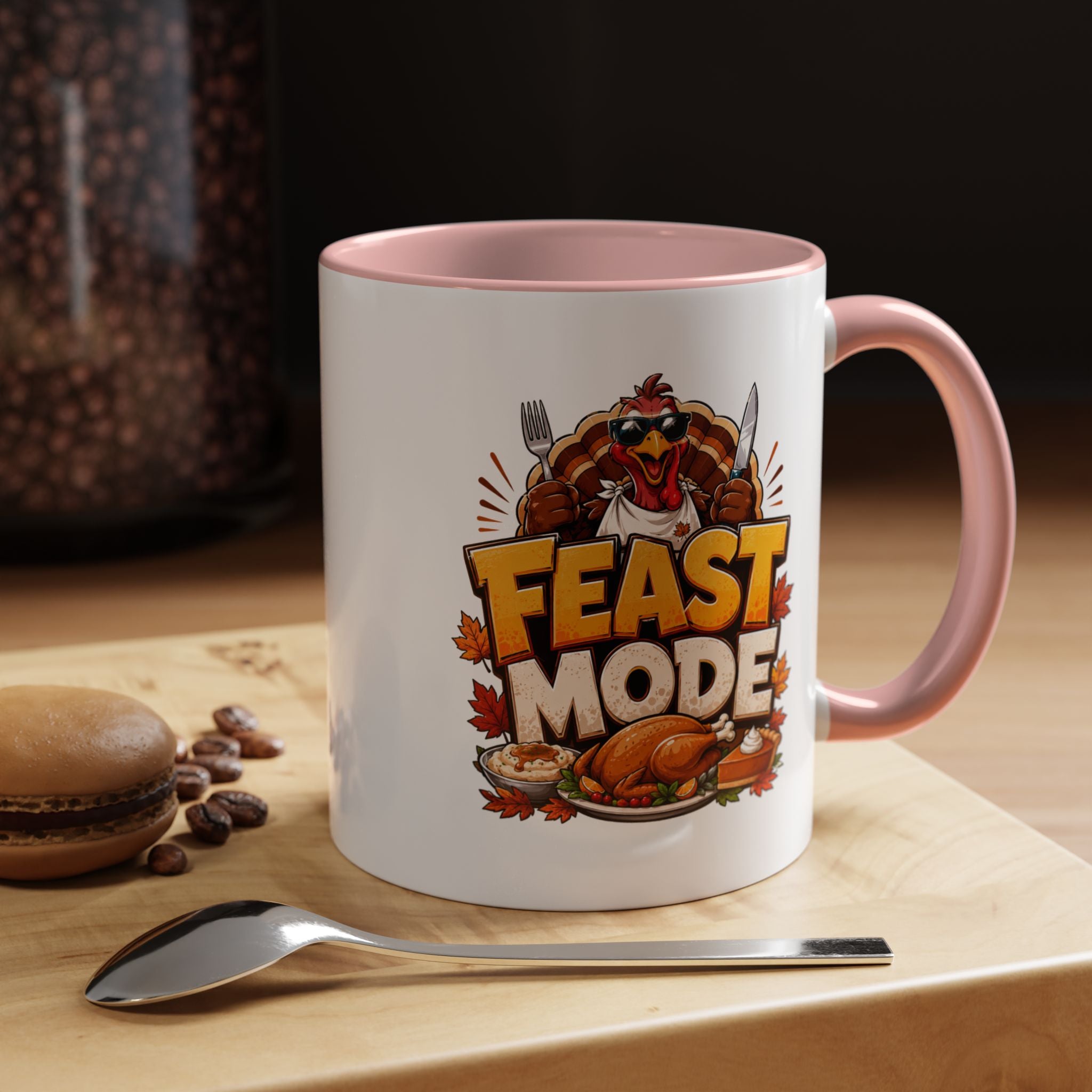 Thanksgiving Mug Feast Mode Coffee Mug — Thanksgiving Turkey Holiday Mug
