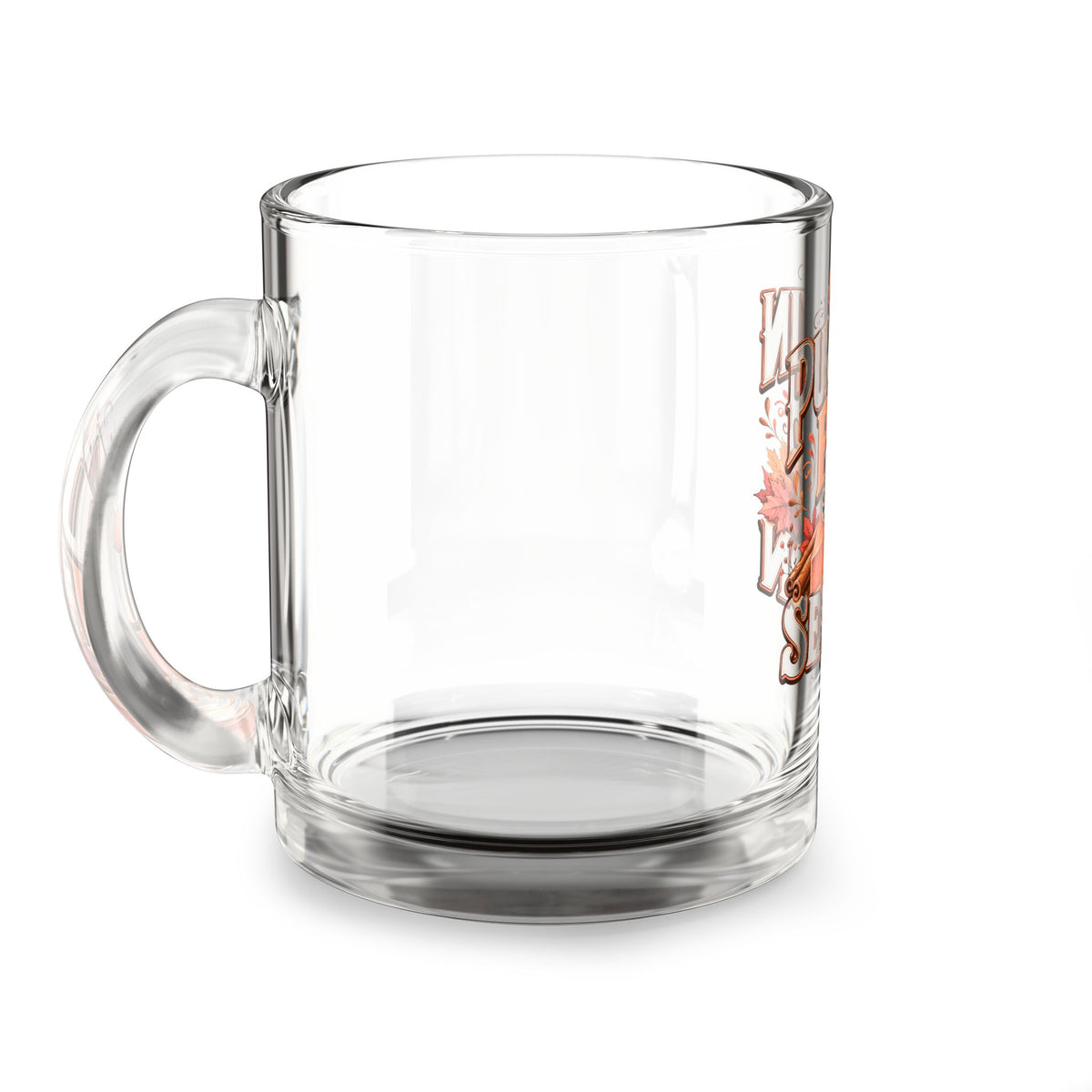 Glass Mug — Thanksgiving Pumpkin Pie Season 10oz Holiday Coffee Mug