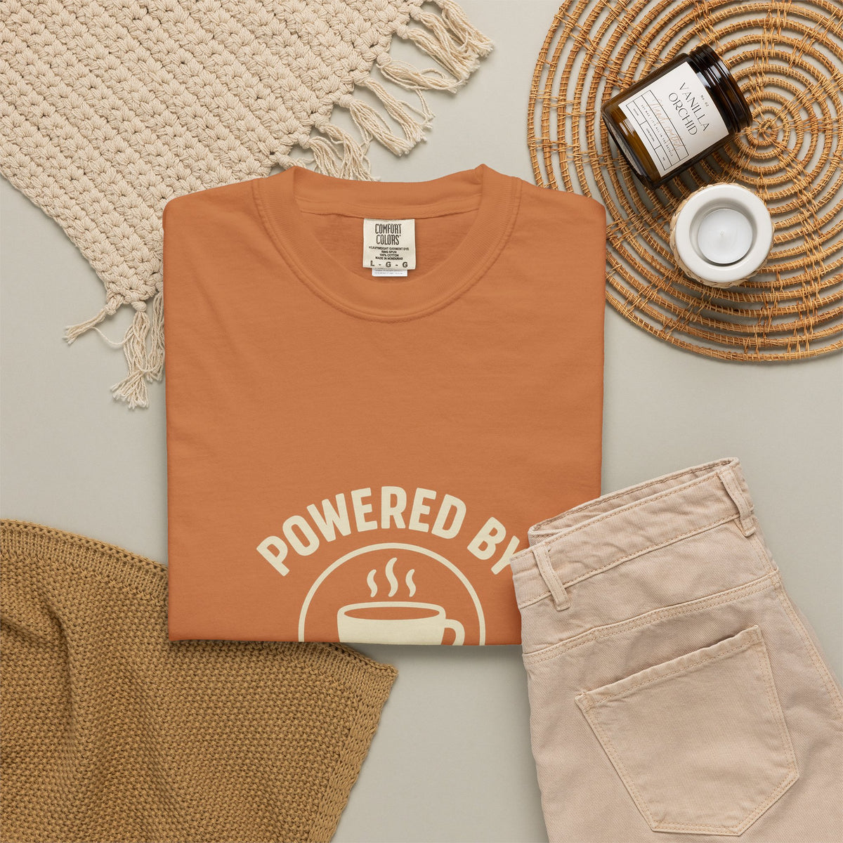 Christmas Baking T-Shirt — "Powered by Coffee and Christmas Baking"- Trending Now - October 2026
