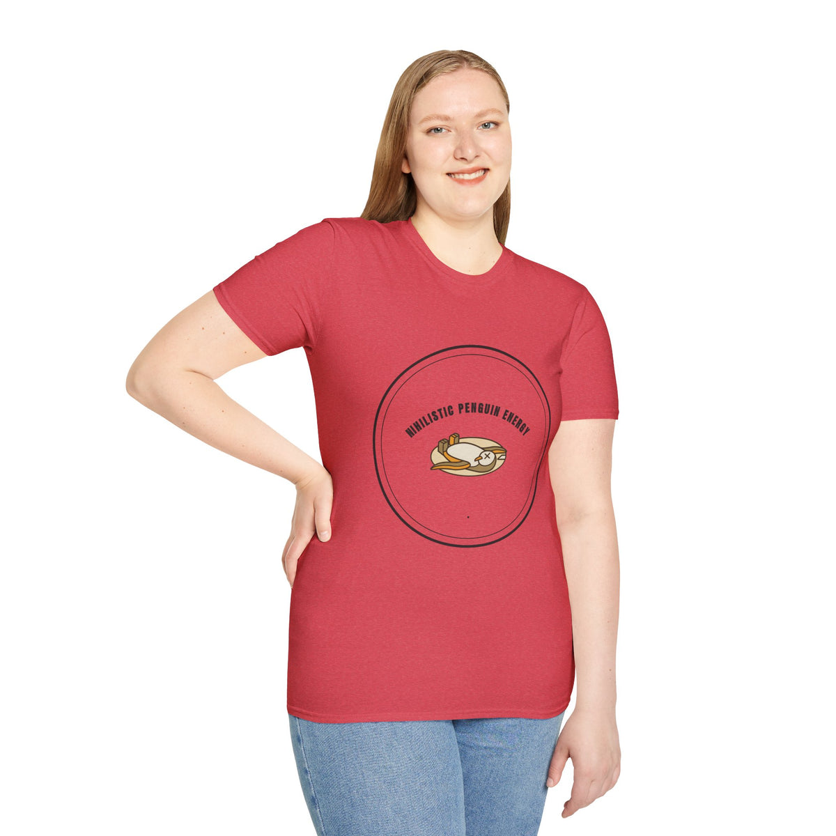 Nihilistic Penguin Energy T-Shirt — Cute Sloth-Like Penguin Graphic Tee - Trending Now - September 2026