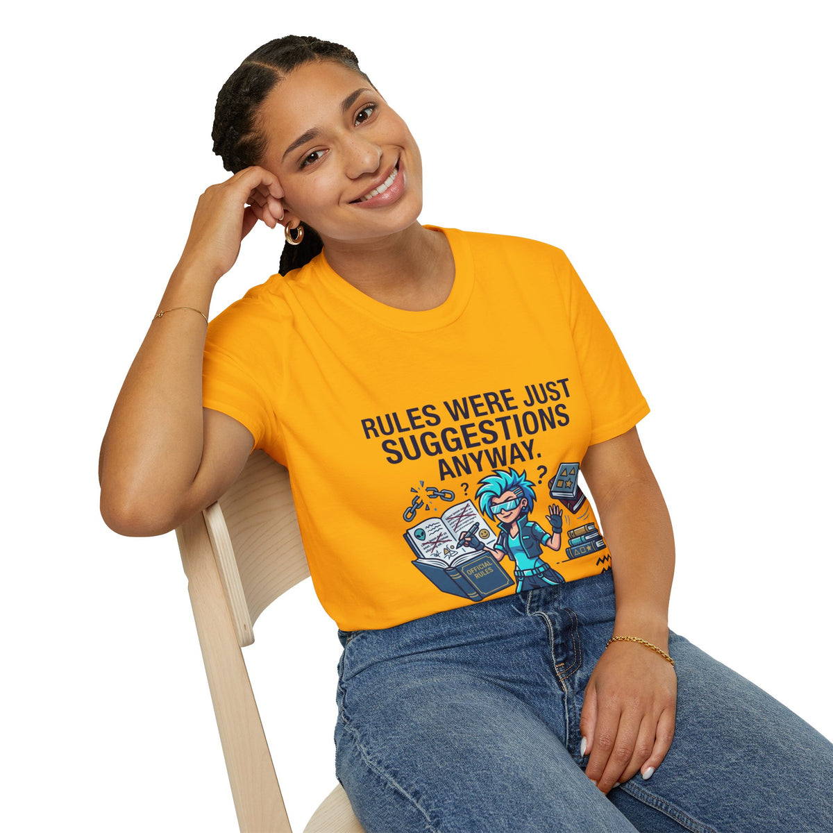 Aquarius Zodiac T‑Shirt — "Rules Were Just Suggestions Anyway" Graphic Tee