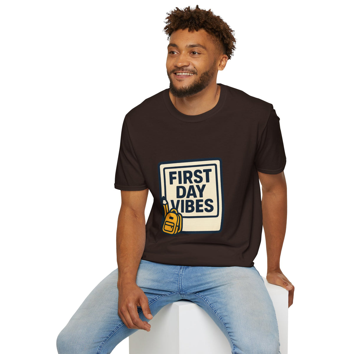 First Day Vibes T-Shirt — 'First Day' Retro Badge Tee - Trending Now - September 2026