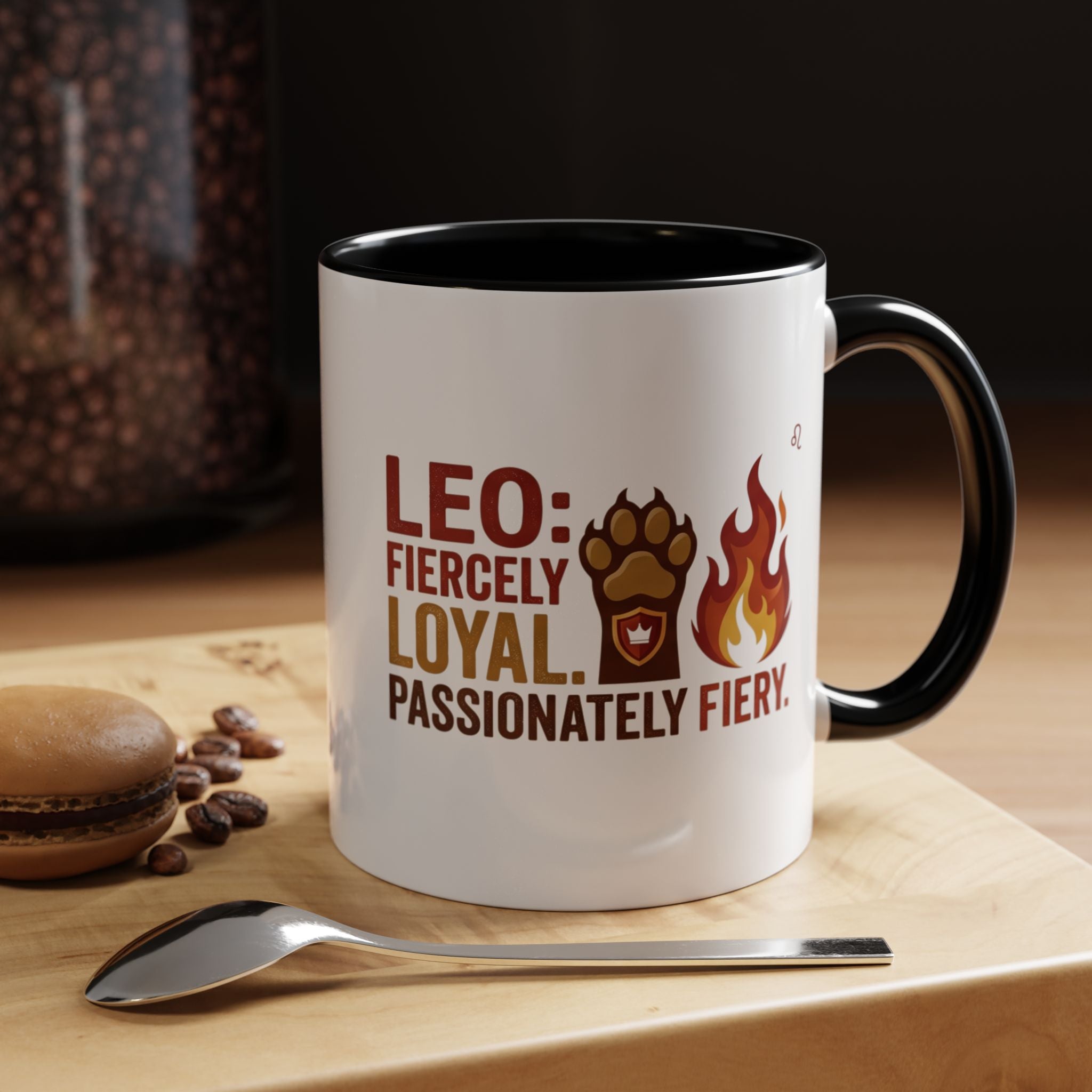 Leo Zodiac Coffee Mug – Fiercely Loyal, Passionately Fiery Accent Mug