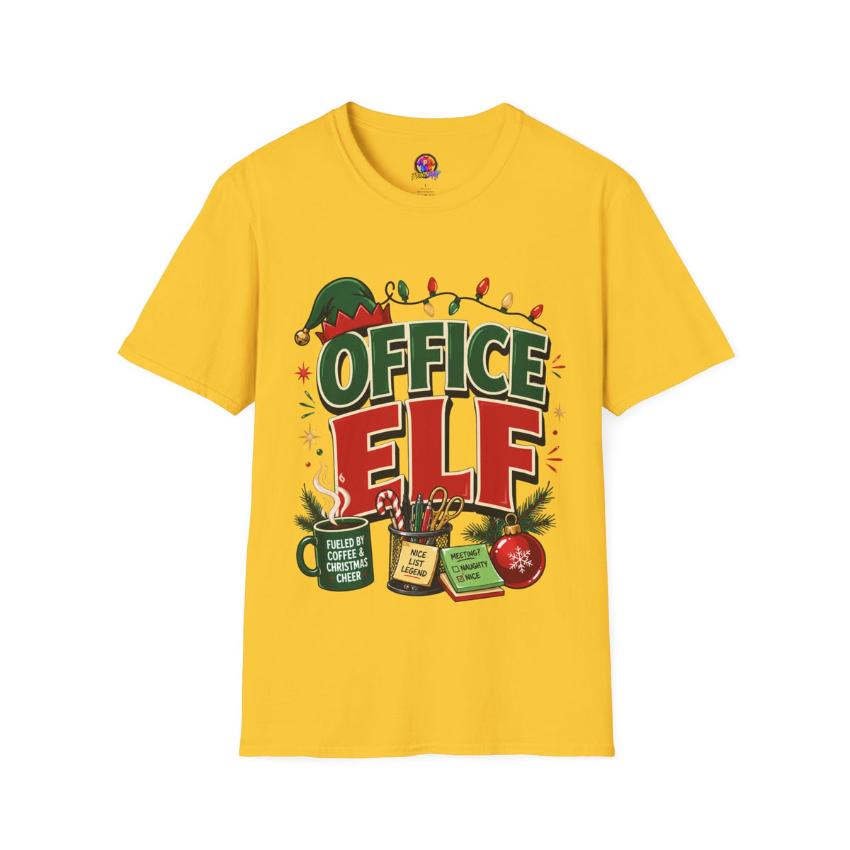 Office Elf T-Shirt — Funny Christmas Work Holiday Tee