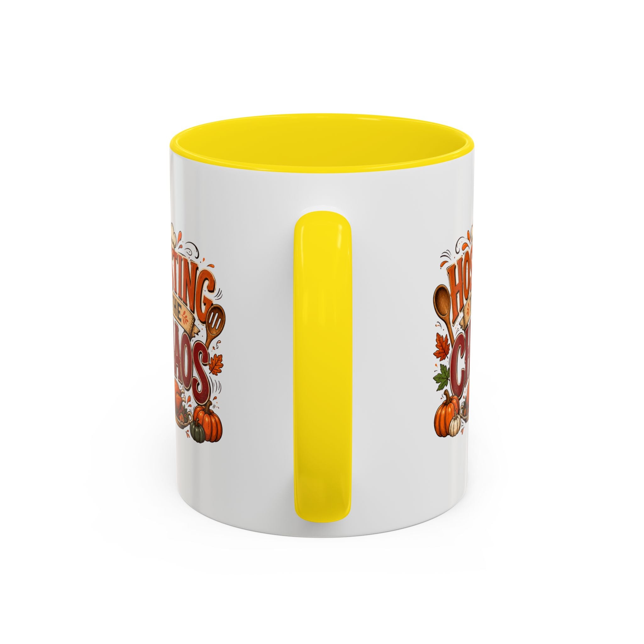 Thanksgiving Mug Hosting the Chaos Accent Coffee Mug — Thanksgiving Pumpkin Fall Kitchen Gift