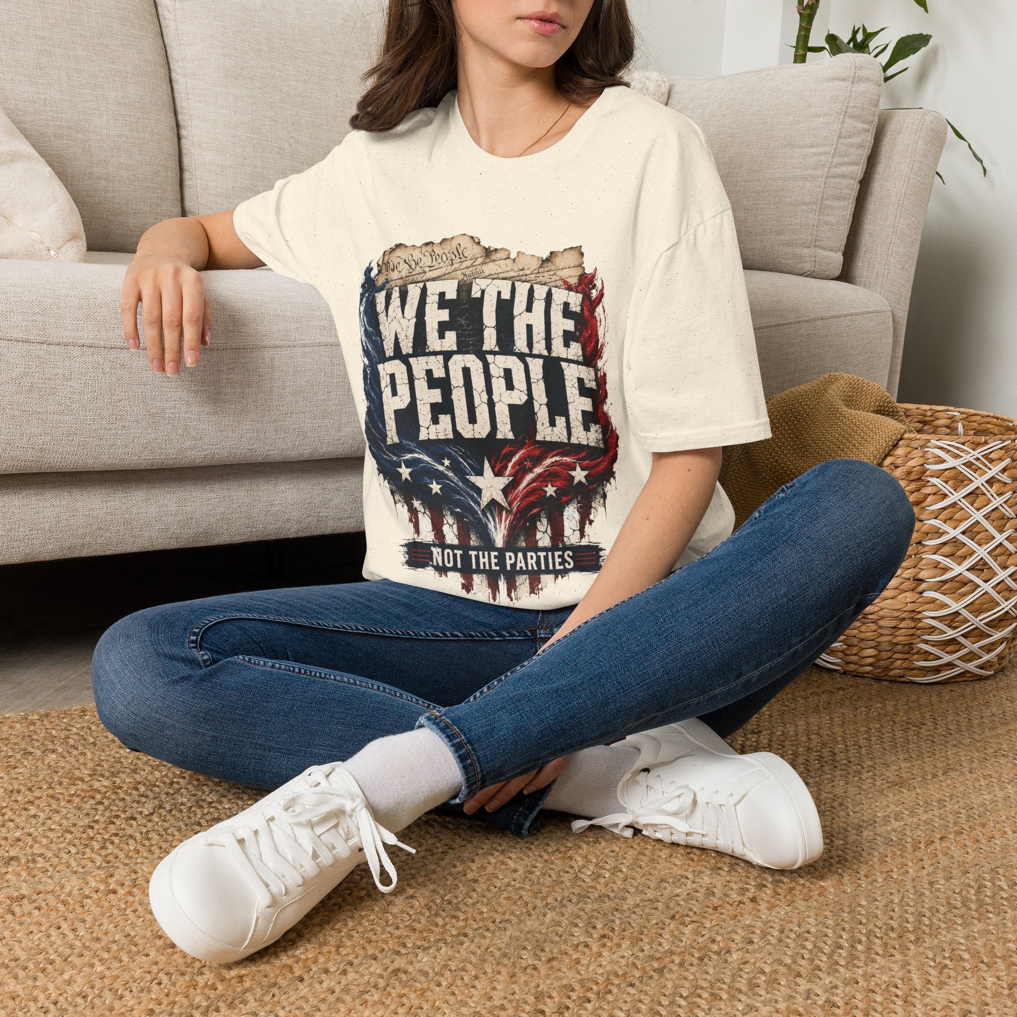 We The People T‑Shirt — Patriotic Americana Tee with ‘We The People’ Design