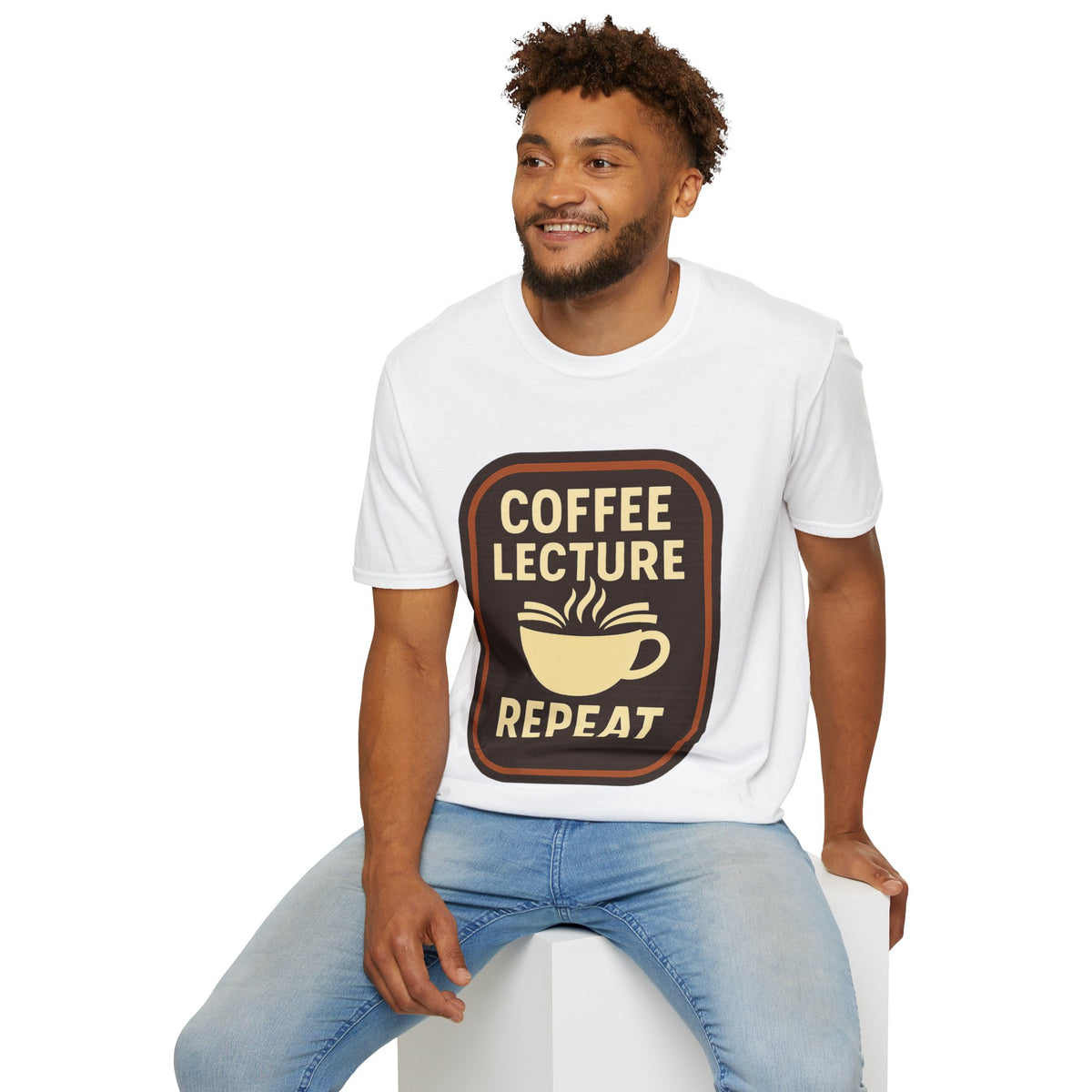 Coffee Lecture Repeat T‑Shirt — Funny Professor Coffee Tee for Teachers & Students - Trending Now - August 2026