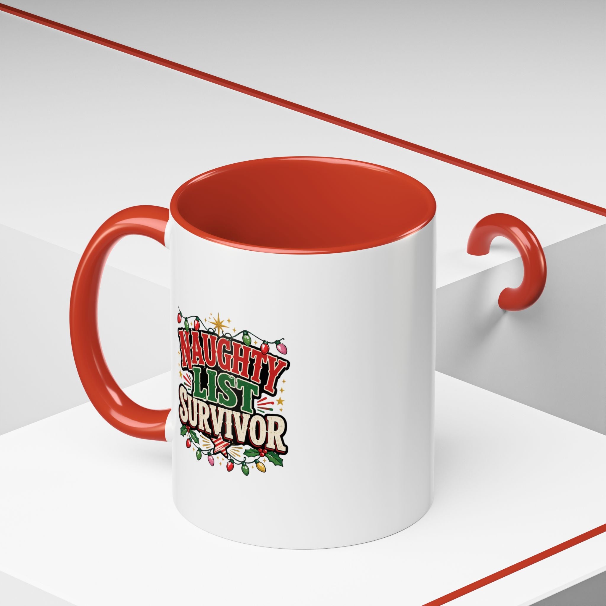 Accent Coffee Mug Naughty List Survivor