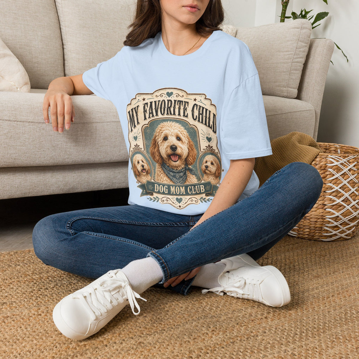 T-Shirt — "My Favorite Child" Dog Mom Club Graphic Tee