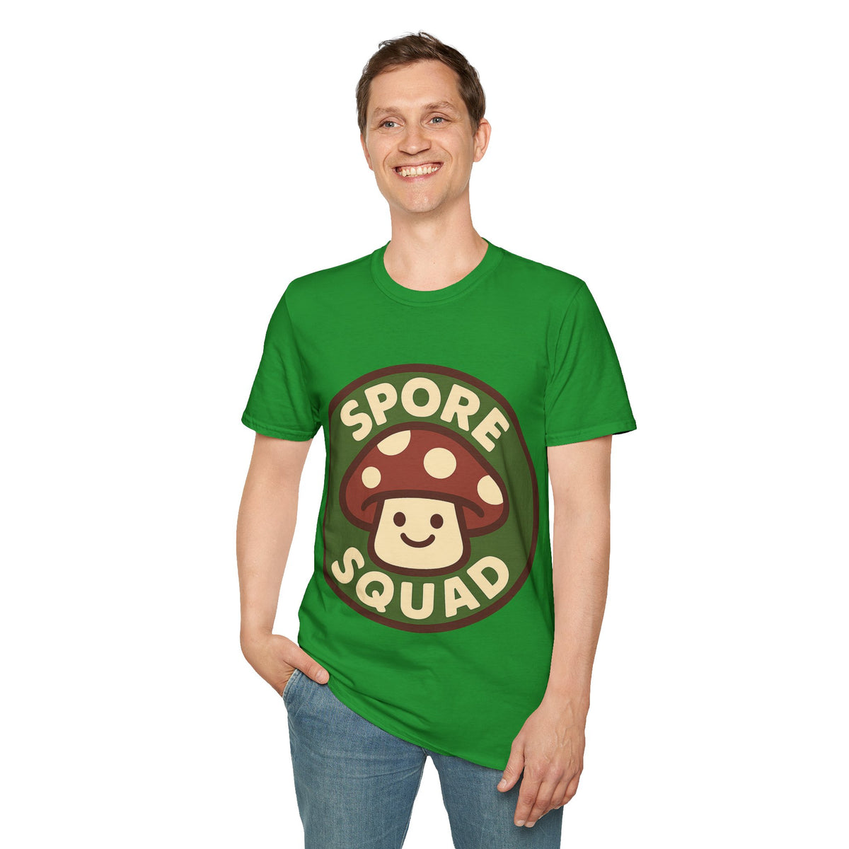 Spore Squad T-Shirt — Cute Mushroom Graphic Tee for Gamers & Fungi Fans - Trending Now - September 2026