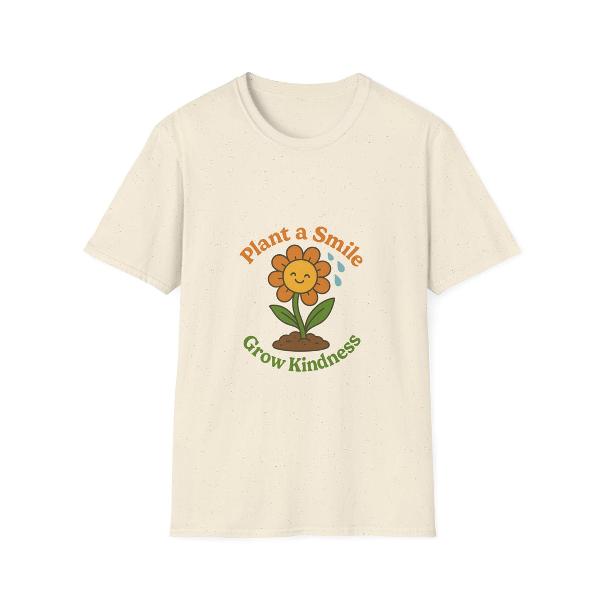 Plant A Smile Grow Kindness Retro Tee - Cute Groovy Flower Graphic T-Shirt - Trending Now - October 2026
