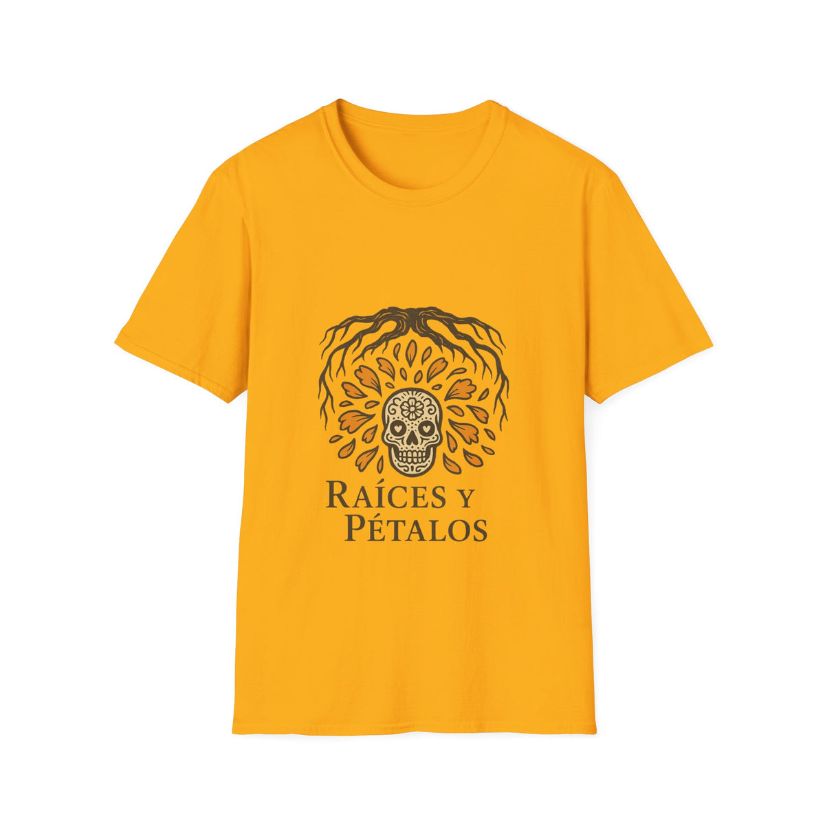 Raíces y Pétalos T-Shirt — Botanical Logo Tee - Trending Now - October 2026