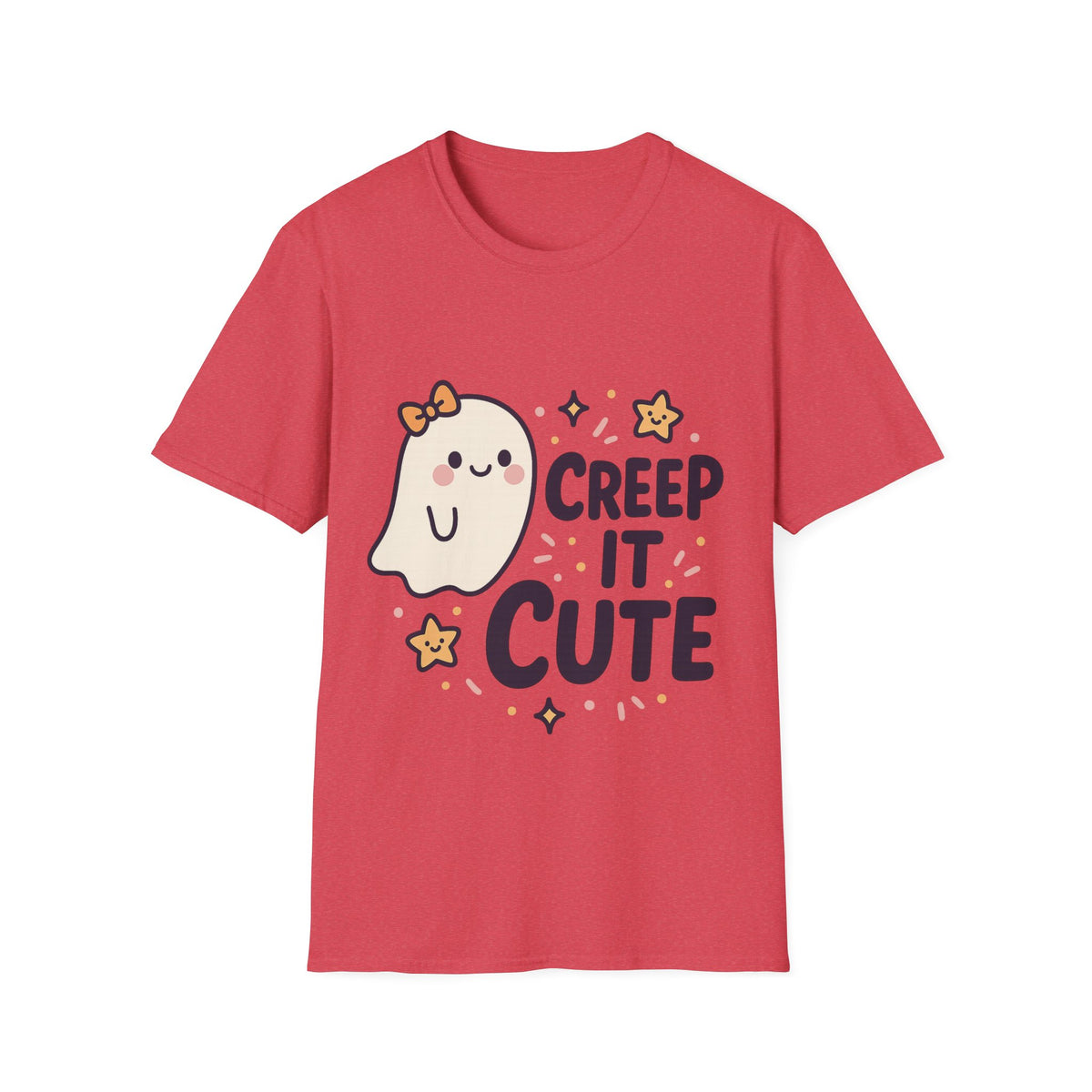 "Creep It Cute" Funny Ghost Tee | Pastel Spooky Season Halloween T-Shirt - Trending Now - September 2026