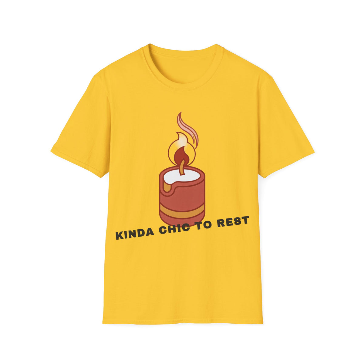 Candle Graphic T-Shirt — 'Kinda Lit' Cozy Candle Tee - Trending Now - September 2026