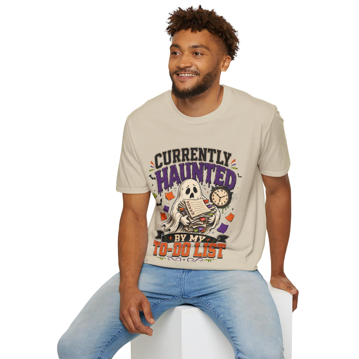 Halloween Currently Haunted Unisex Softstyle T-Shirt