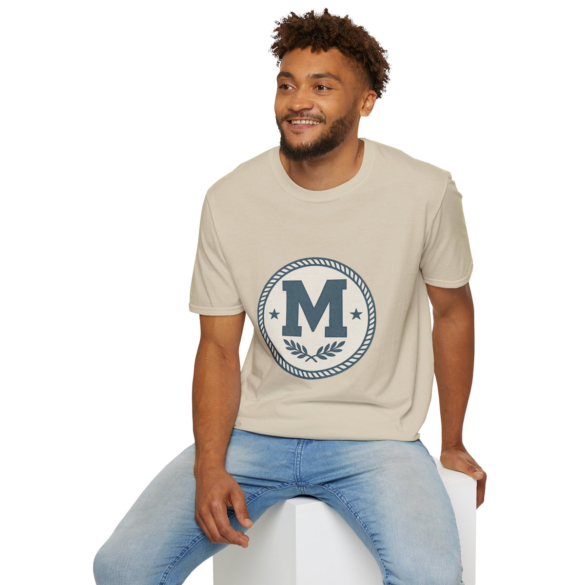 Monogram M Crest T‑Shirt — Vintage Initial Logo Tee - Trending Now - August 2026