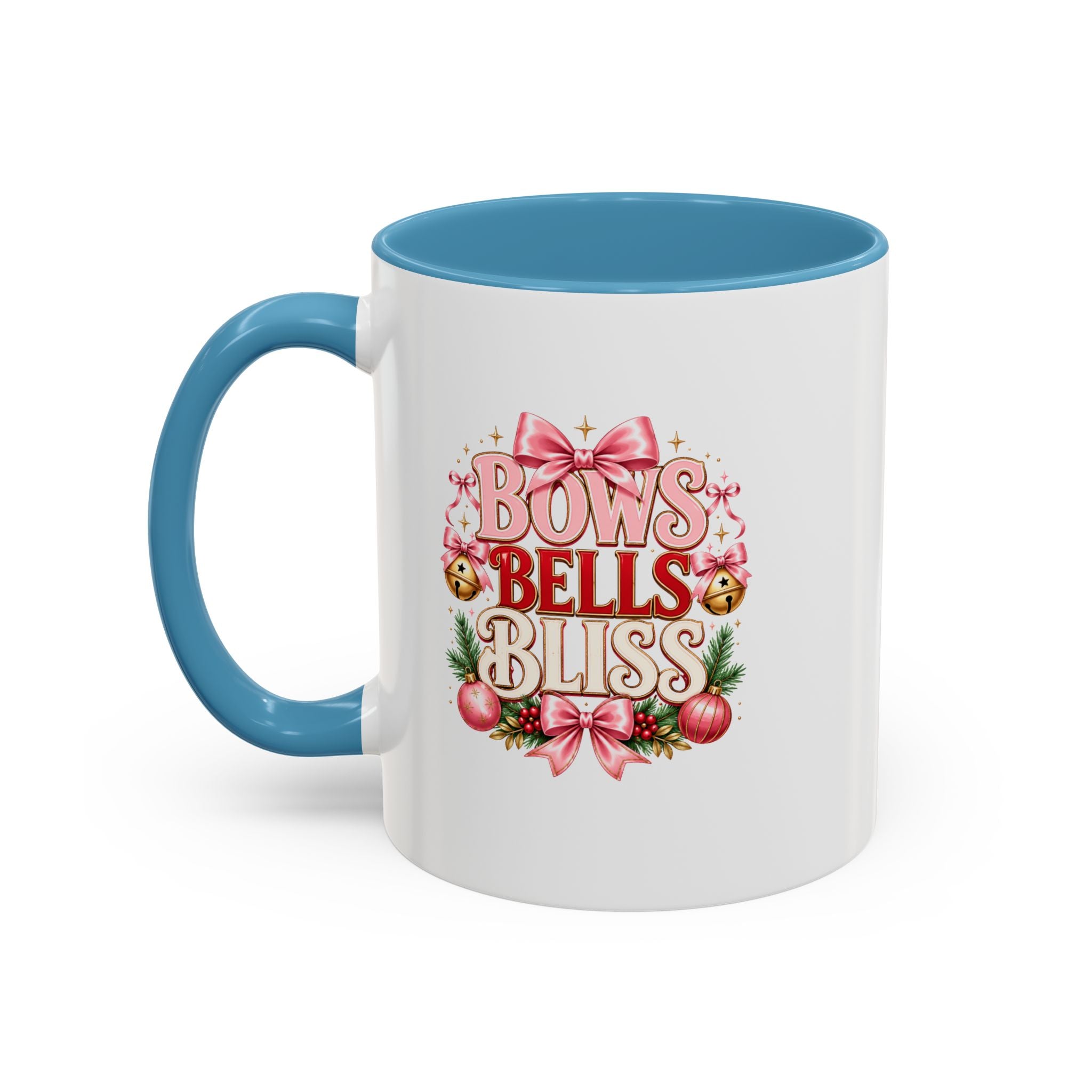 Bows Bells Bliss Christmas Accent Coffee Mug