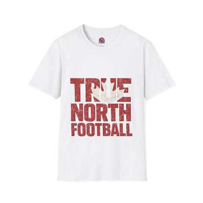 Canada True North Football T-Shirt — Vintage Canadian Leafs Sports Tee