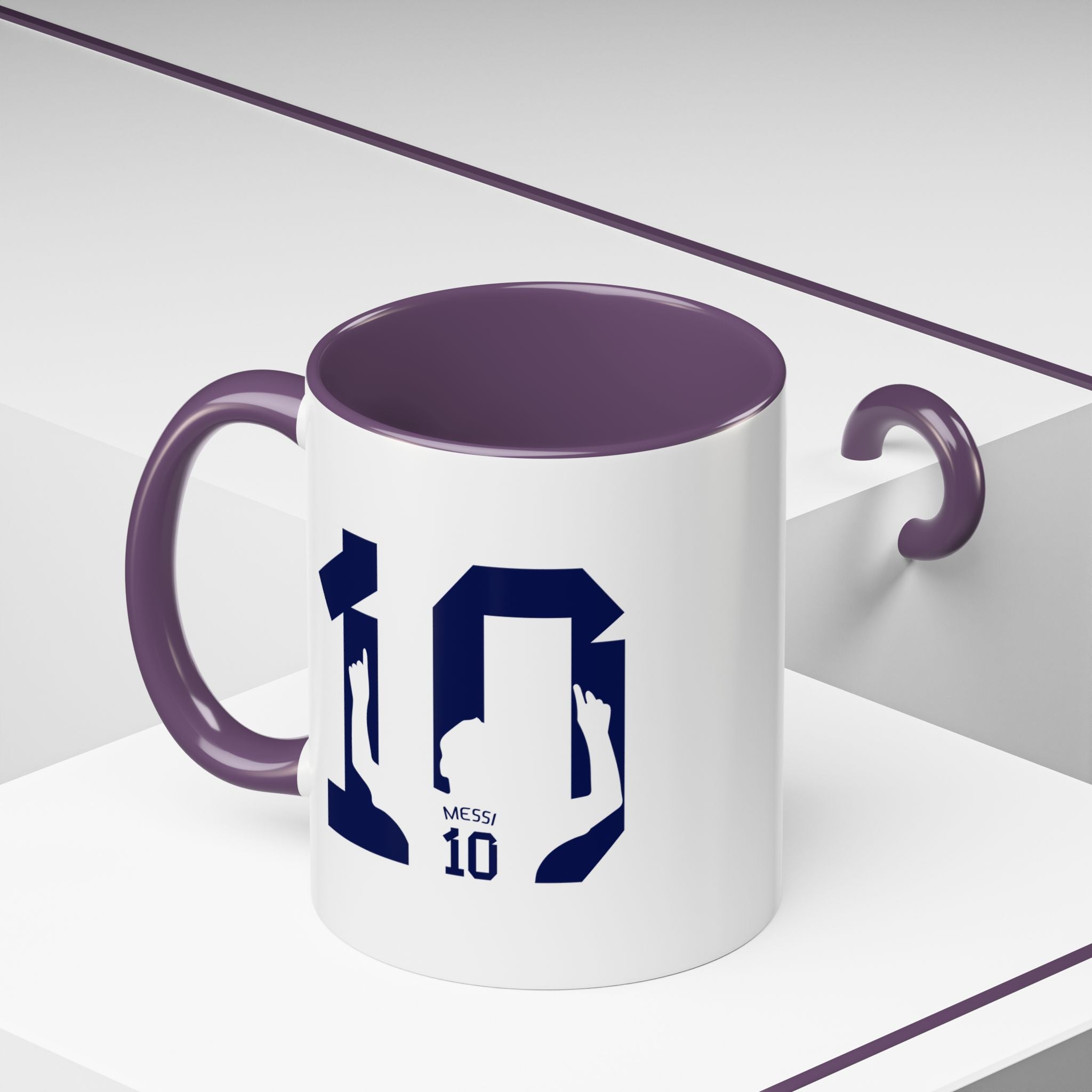 Messi Number 10 Coffee Mug — Soccer Fan Accent Mug