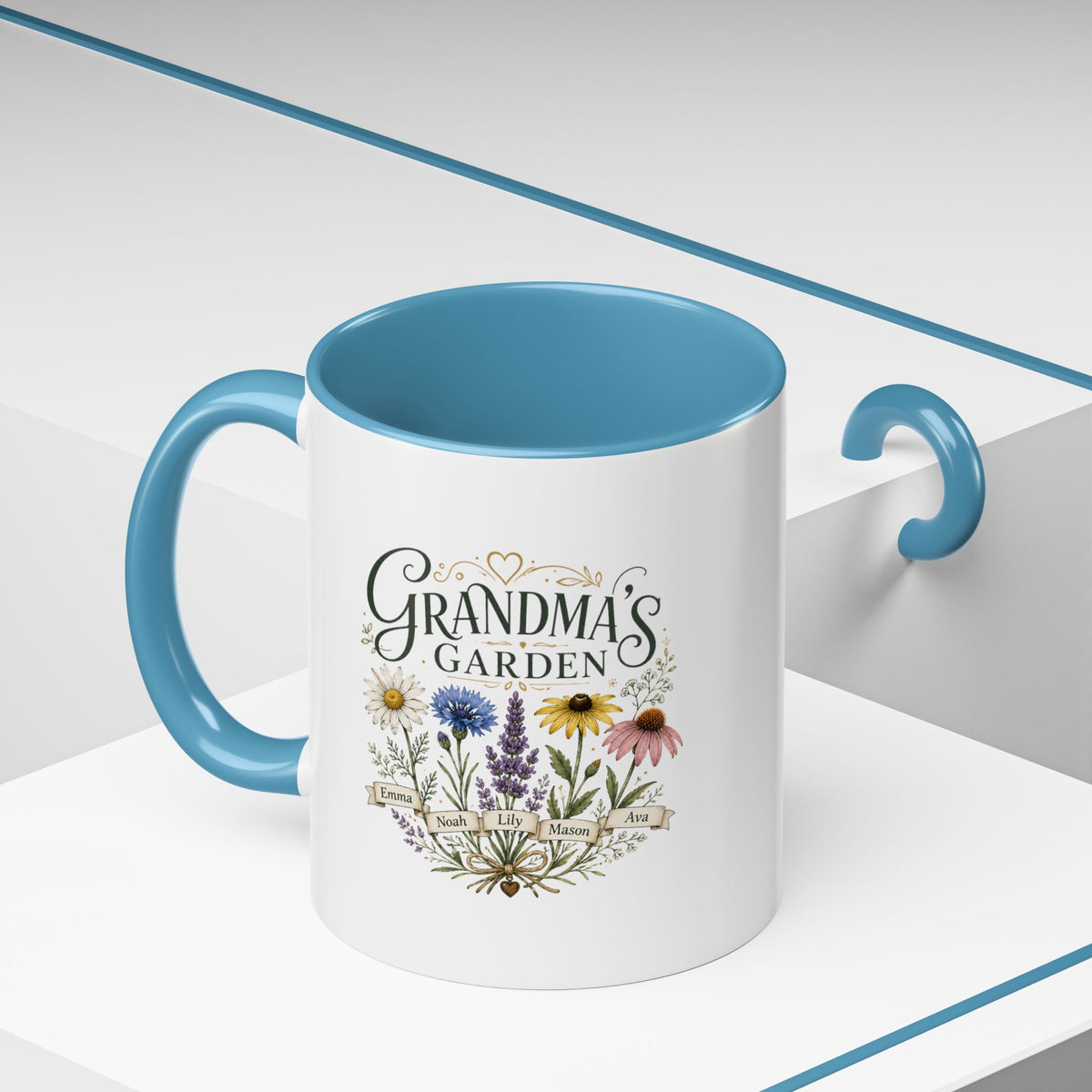 Milo Bailey Dog Dad Mom Grandma's Garden Floral Coffee Mug – Personalized  Accent Mug