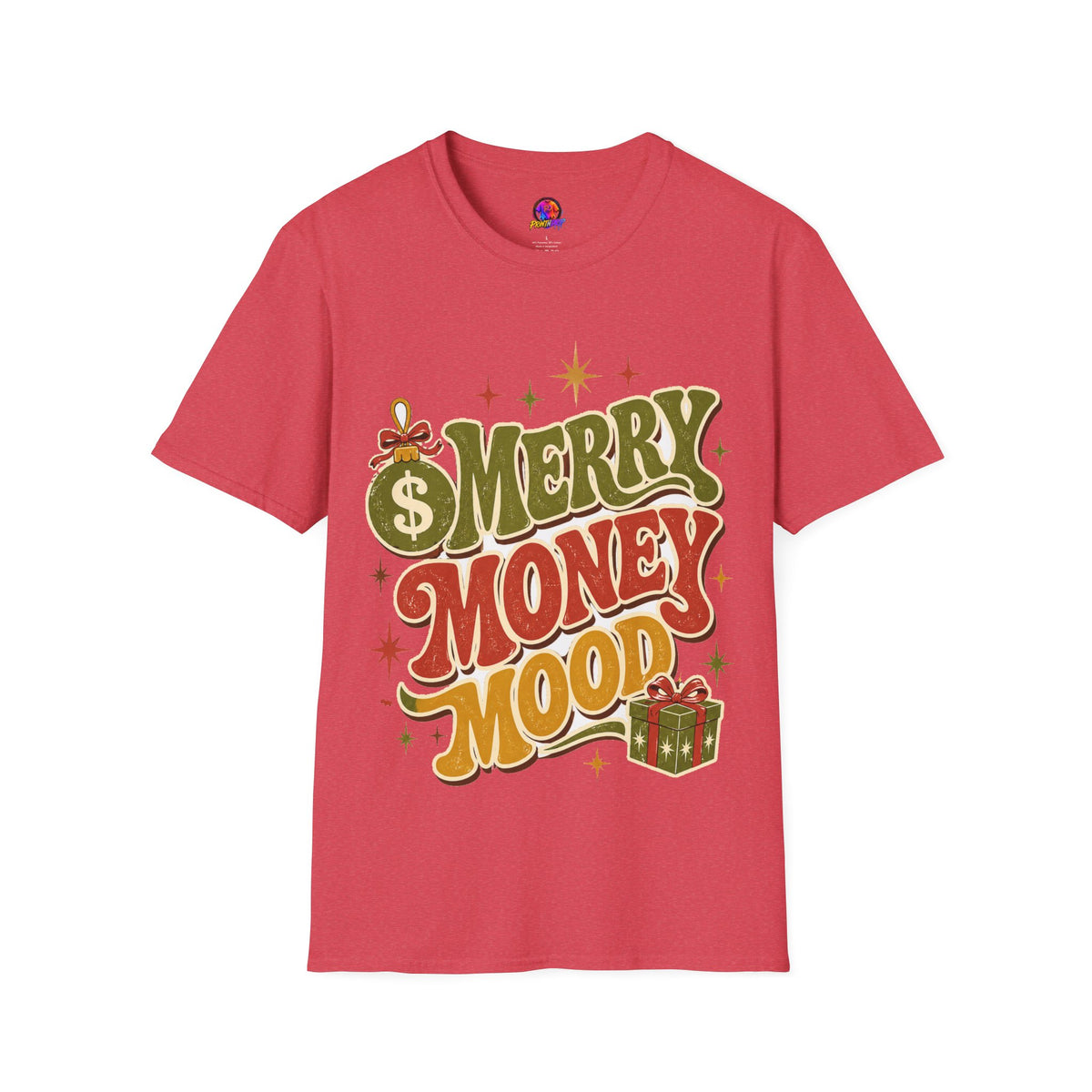 Merry Money Mood T‑Shirt — Retro Holiday Graphic Tee