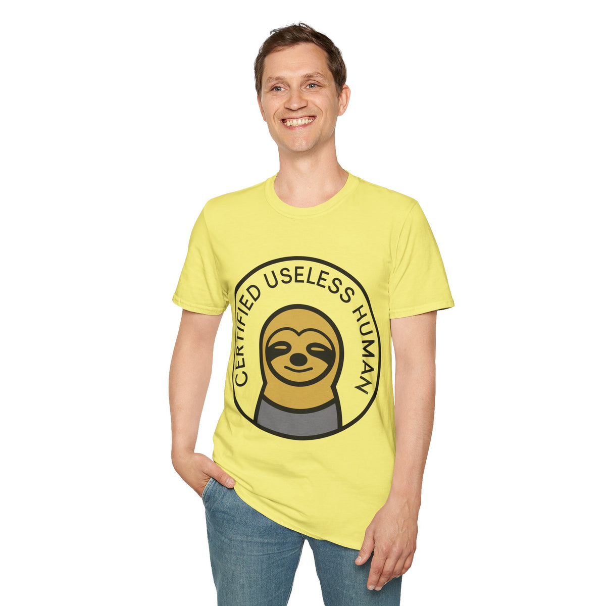 Certified Useless Human Sloth T-Shirt — Funny Lazy Sloth Graphic Tee - Trending Now - August 2026