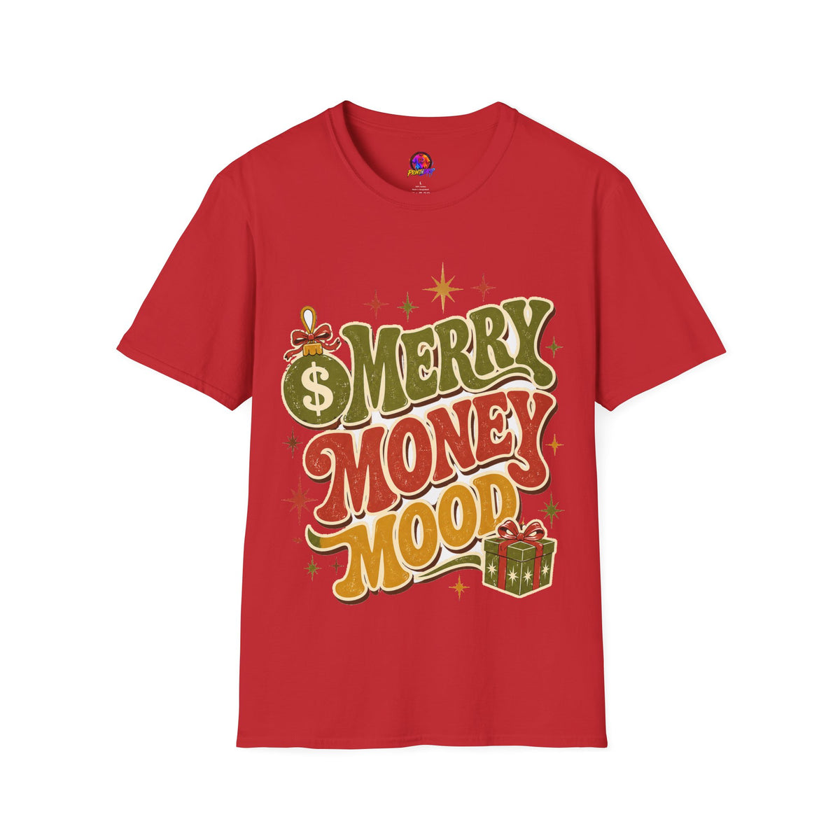 Merry Money Mood T‑Shirt — Retro Holiday Graphic Tee
