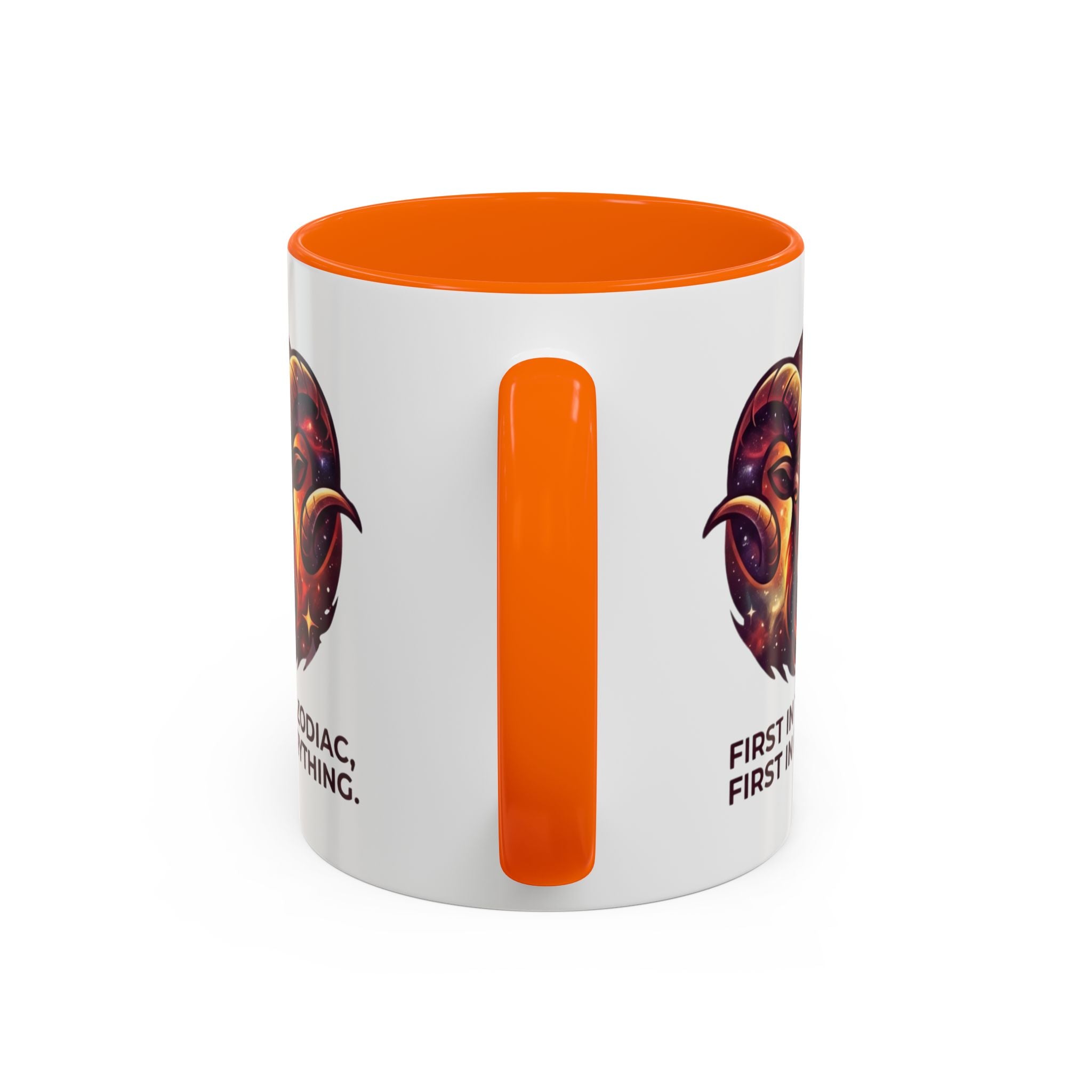 Aries Zodiac Coffee Mug — "First in the Zodiac, First in Everything" Accent Mug