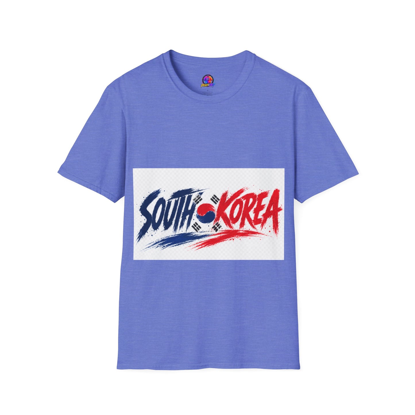 South Korea Flag Brushstroke T-Shirt — Patriotic Korean Travel Tee