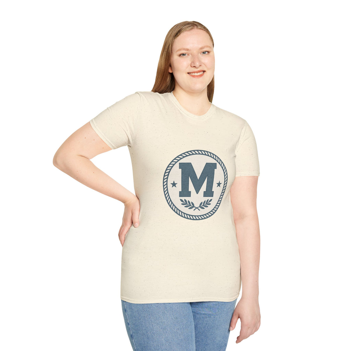 Monogram M Crest T‑Shirt — Vintage Initial Logo Tee - Trending Now - August 2026