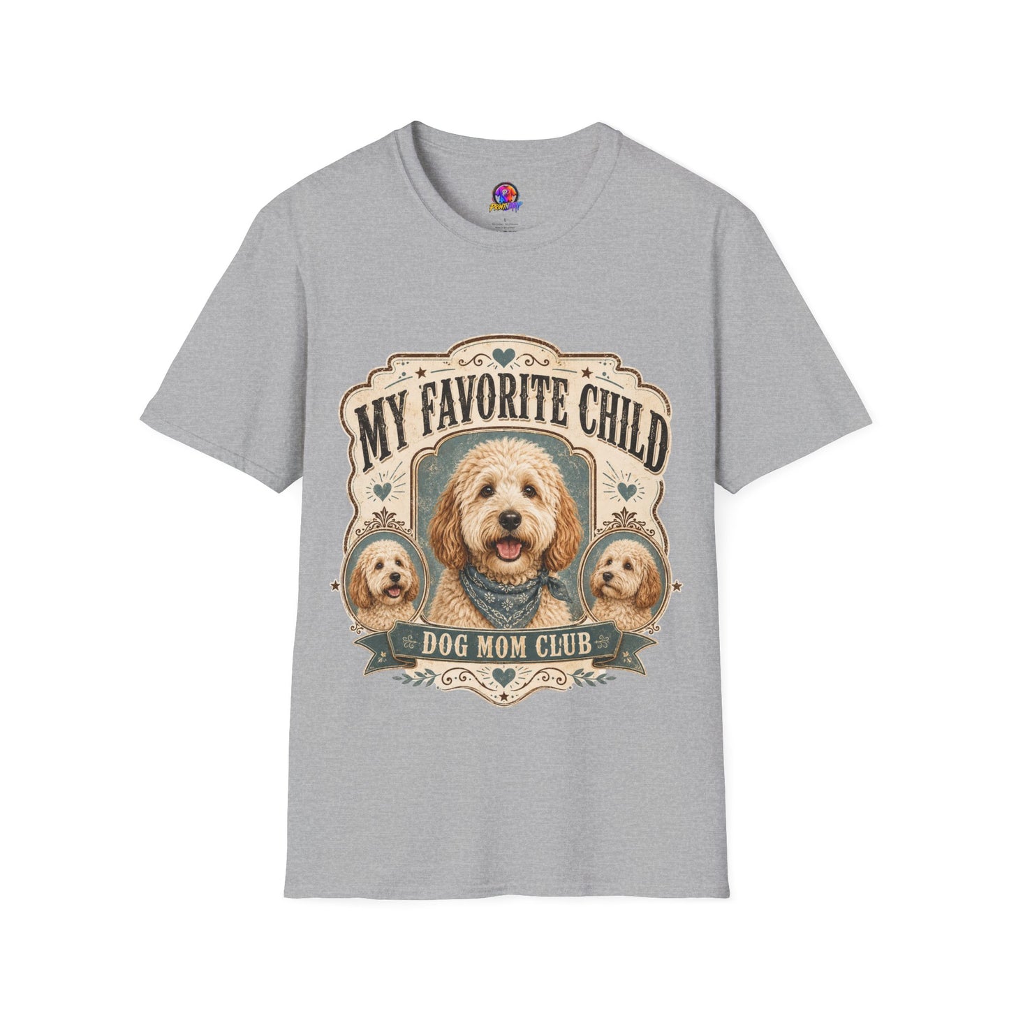 T-Shirt — "My Favorite Child" Dog Mom Club Graphic Tee