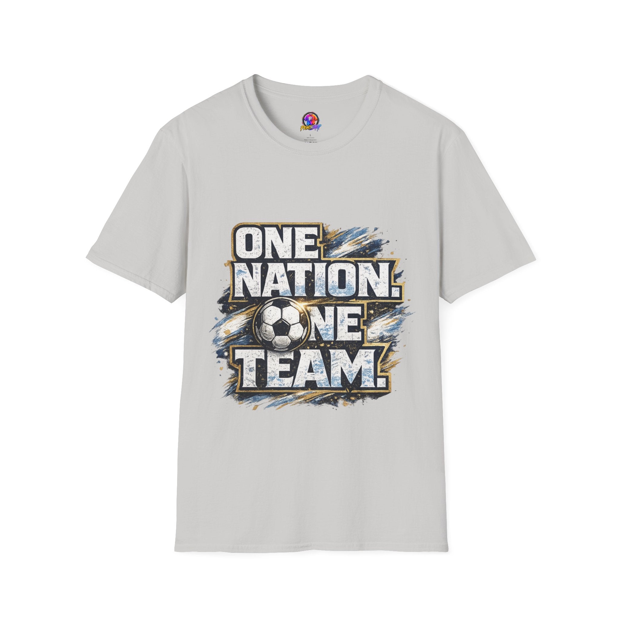 One Nation One Team Soccer T-Shirt — Supportive Fan Tee