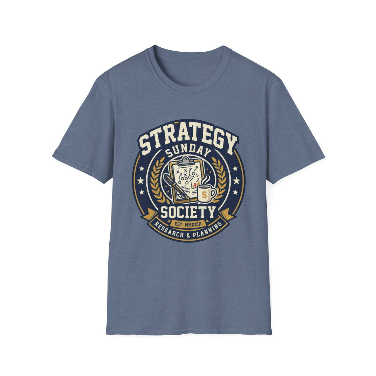 Strategy Society Sunday T‑Shirt — Retro Emblem Gaming / Strategy Club Tee - Trending Now - August 2026