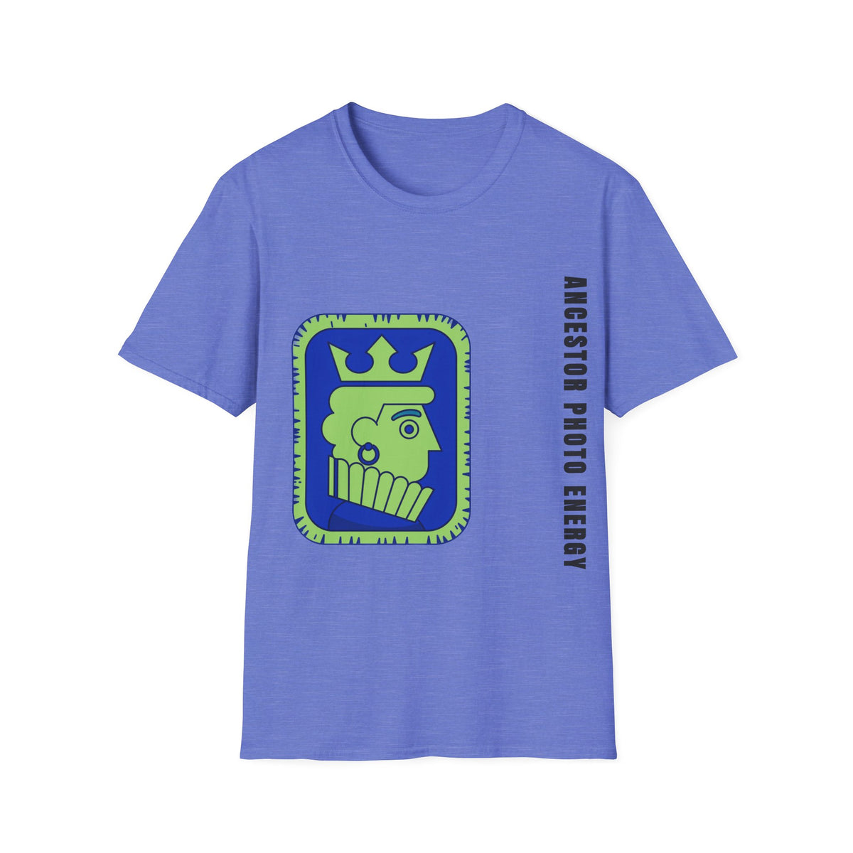 King Checkerboard Graphic T‑Shirt — Bold Green & Blue Chess King Design - Trending Now - September 2026