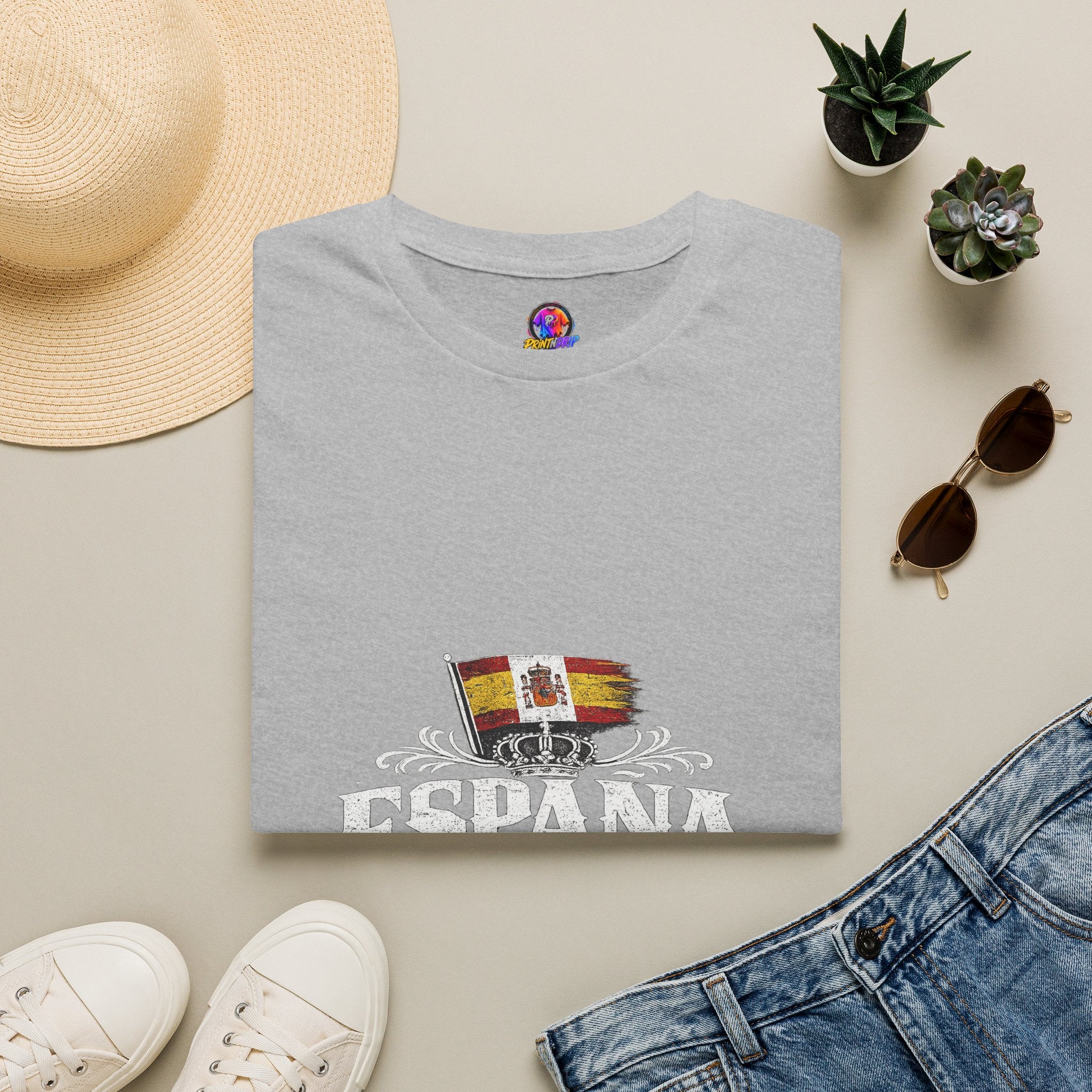 Spain Flag Crest T-Shirt — Spanish Pride Graphic Tee